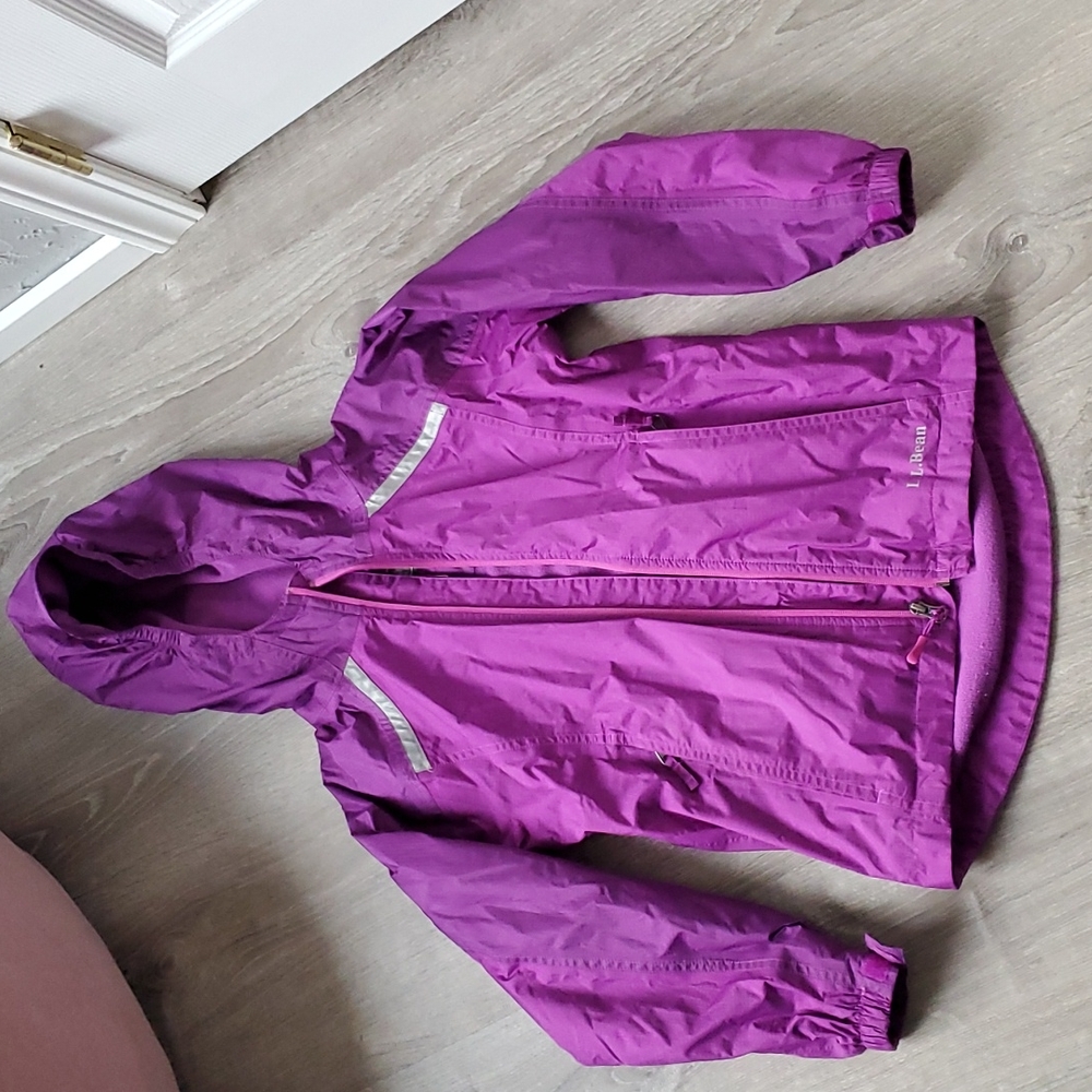 LL Bean kids fleece lined jacket